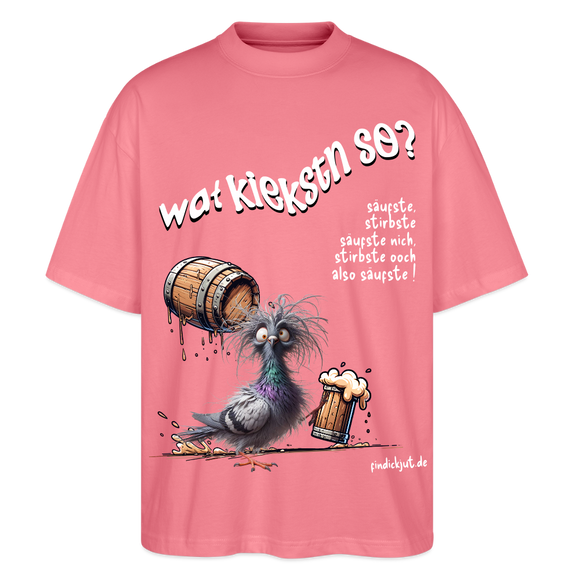 WAT KIEKSTN SO?-Oversized Unisex Bio T-Shirt II - Pink 