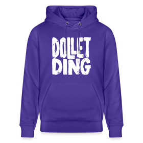 Berliner Spruch-DOLLET DING-Unisex Bio-Hoodie - Purple Love 