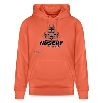 NÜSCHT MUSS ICK-Unisex Bio-Hoodie - Hellrot