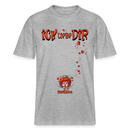 ICK LIEBE DIR-Relaxed Fit Unisex Bio-T-Shirt - Grau meliert