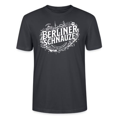 BERLINER SCHNAUZE-Unisex T-Shirt BIO - Dunkles Graublau