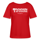 Berliner Begrüssung-TACHCHEN IHR FLITZPIEPEN-Rundhals Frauen Bio-T-Shirt - Rot