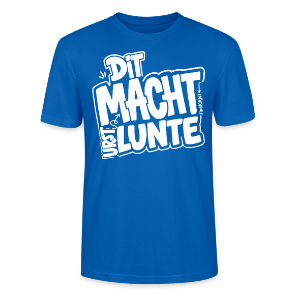 Berlin Shirt mit echt Berliner Spruch-DIT MACHT URST LUNTE-Unisex BIO T-Shirt - Pfauenblau