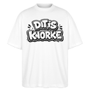 DIT IS KNORKE-Oversized Unisex Bio T-Shirt mit Berliner Schnauze - Weiß