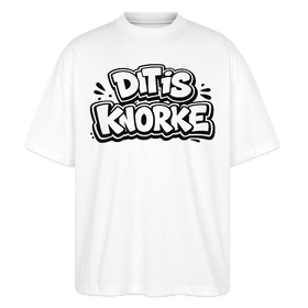 DIT IS KNORKE-Oversized Unisex Bio T-Shirt mit Berliner Schnauze - Weiß