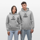 NÜSCHT MUSS ICK-Unisex Bio-Hoodie - Grau meliert