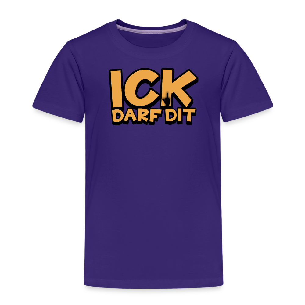 ICK DARF DIT - Kinder Premium T-Shirt - Lila