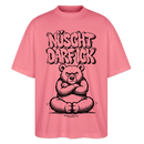 Berlin Shirt-NÜSCHT DARF ICK-Oversized Unisex Bio T-Shirt - Pink 