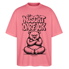 Berlin Shirt-NÜSCHT DARF ICK-Oversized Unisex Bio T-Shirt - Pink 