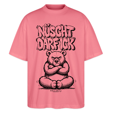 Berlin Shirt-NÜSCHT DARF ICK-Oversized Unisex Bio T-Shirt - Pink 