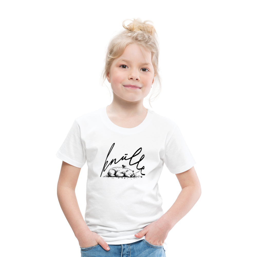 KNÜLLE - Kinder Premium T-Shirt - Weiß