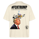 #FCKTRUMP-Oversized Unisex Bio T-Shirt - Weißgrau