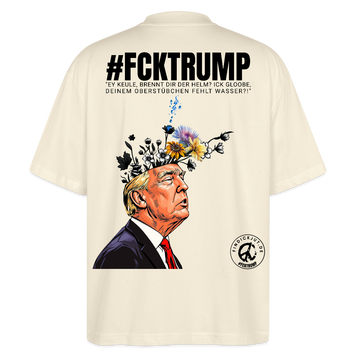 #FCKTRUMP-Oversized Unisex Bio T-Shirt - Weißgrau