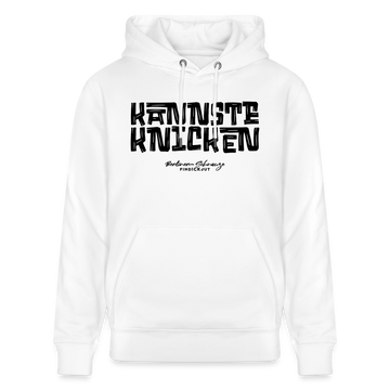Berliner Schnauze - KANNSTE KNICKEN-Unisex Bio-Hoodie - Weiß