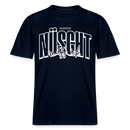 Berlin Shirt mit Schnauze-NÜSCHT-Relaxed Fit Unisex Bio - Navy