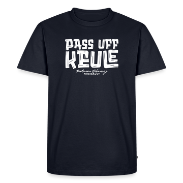 Berliner Spruch-PASS UFF KEULE-Männer Premium T-Shirt - Navy