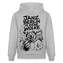 JANZ BERLIN IS EENE WOLKE-Unisex Bio-Hoodie - Grau meliert