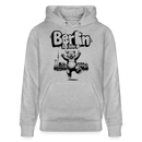 BERLIN ICK LIEBE DIR-Unisex Bio-Hoodie - Grau meliert
