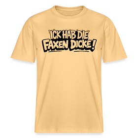 Berliner Shirt-ICK HAB DIE FAXEN DICKE-RELAXED FIT Unisex Organic T-Shirt - Hellgelb