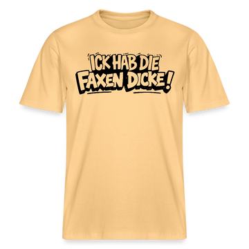 Berliner Shirt-ICK HAB DIE FAXEN DICKE-RELAXED FIT Unisex Organic T-Shirt - Hellgelb