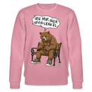 Berliner Bär und Spruch-JEH MIR NICH UFFN SENKEL-Unisex Bio-Sweatshirt - Lila Traum