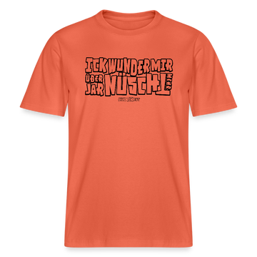 Berliner Spruch-ICK WUNDER MIR-RELAXED FIT Unisex BIO T-Shirt - Hellrot