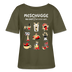 Berlin Shirt-MESCHUGGE-Rundhals Frauen Bio-T-Shirt - Khaki