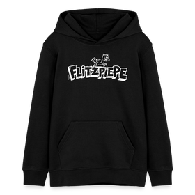 FLITZPIEPE-Teenager Bio-Hoodie - Schwarz