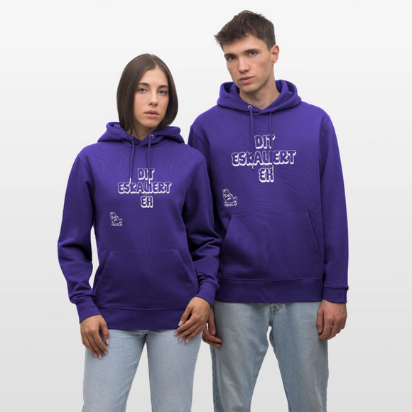 DIT ESKALIERT EH-Unisex Bio-Hoodie - Purple Love 