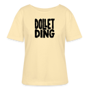 DOLLET DING-Rundhals Frauen Bio-T-Shirt - Creme