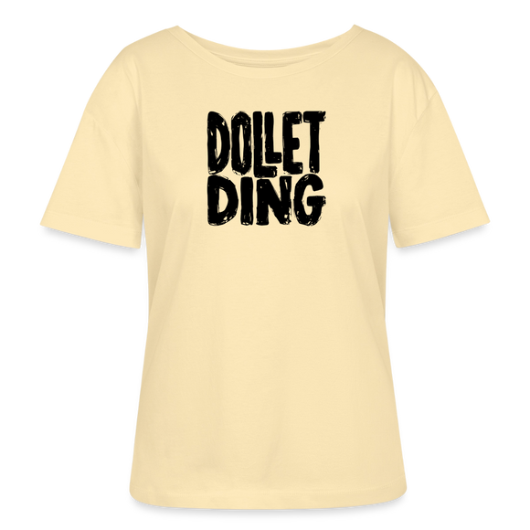 DOLLET DING-Rundhals Frauen Bio-T-Shirt - Creme