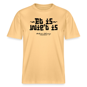 Berliner Gelassenheit-ET IS WIE'T IS- RELAXED FIT Unisex Organic T-Shirt - Hellgelb