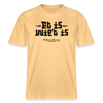 Berliner Gelassenheit-ET IS WIE'T IS- RELAXED FIT Unisex Organic T-Shirt - Hellgelb