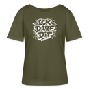 Berlin Shirt-ICK DARF DIT-Rundhals Frauen Bio-T-Shirt - Khaki