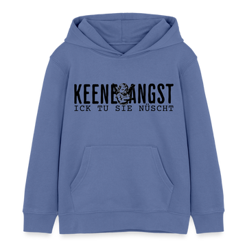 KEENE ANGST ICK TU SIE NÜSCHT - Bio-Hoodie Mini - Blau