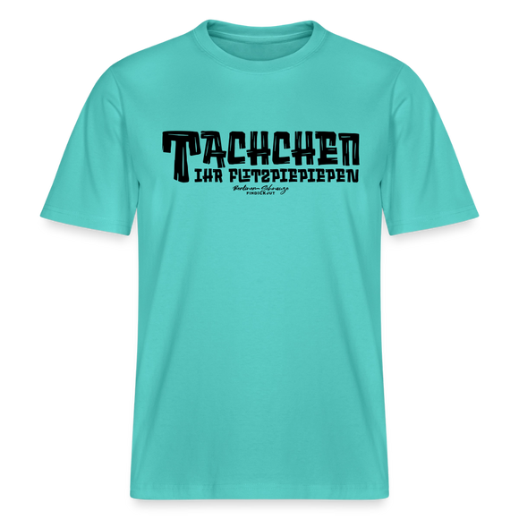 Berliner Begrüssung-TACHCHEN IHR FLITZPIEPEN- RELAXED FIT Unisex Organic T-Shirt - Poolblau