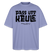 Berliner Spruch-PASS UFF KEULE-Oversized Unisex Bio T-Shirt - Violett