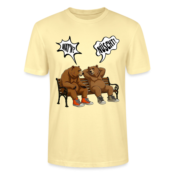 Berliner Bär Shirt mit Berliner Schnauze-WATN?NÜSCHT!-Unisex T-Shirt - Creme