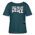 PASS MA UFF KEULE-Rundhals Frauen Bio-T-Shirt - Dunkles Petrol