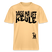 PASS MA UFF KEULE - Relaxed Fit Unisex Bio-T-Shirt - Hellgelb
