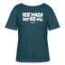 ICK MACH WAT ICK WILL-Rundhals Frauen Bio-T-Shirt - Dunkles Petrol