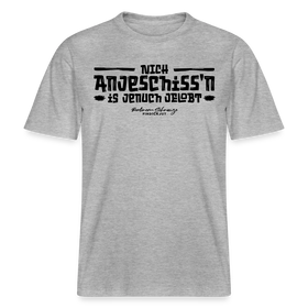 Berliner Spuch-Berliner Lob-NICH ANJESCHISSN-RELAXED FIT Unisex Organic T-Shirt - Grau meliert