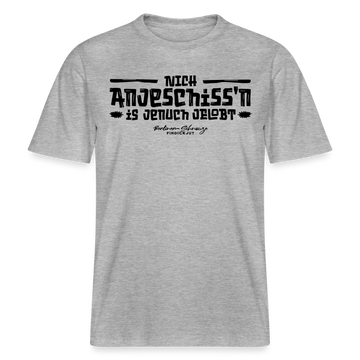 Berliner Spuch-Berliner Lob-NICH ANJESCHISSN-RELAXED FIT Unisex Organic T-Shirt - Grau meliert