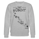 Weihnachten in Berlin25-JIBT NÜSCHT-Unisex Bio-Sweatshirt - Grau meliert