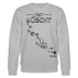 Weihnachten in Berlin25-JIBT NÜSCHT-Unisex Bio-Sweatshirt - Grau meliert