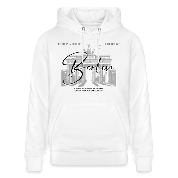 BERLIN-Unisex Bio-Hoodie - Weiß