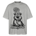 DU SCHNALLST JAR NÜSCHT-Oversized Unisex Bio T-Shirt - Grau meliert