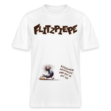 BERLINER FLITZPIEPE - Relaxed Fit Unisex Bio-T-Shirt - Weiß