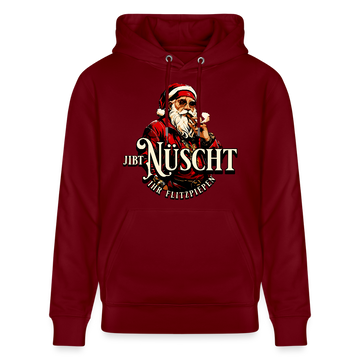 JIBT NÜSCHT IHR FLITZPIEPEN-Unisex Bio-Hoodie II - Burgunderrot