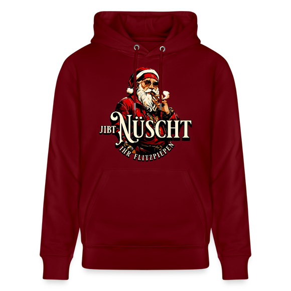 JIBT NÜSCHT IHR FLITZPIEPEN-Unisex Bio-Hoodie II - Burgunderrot